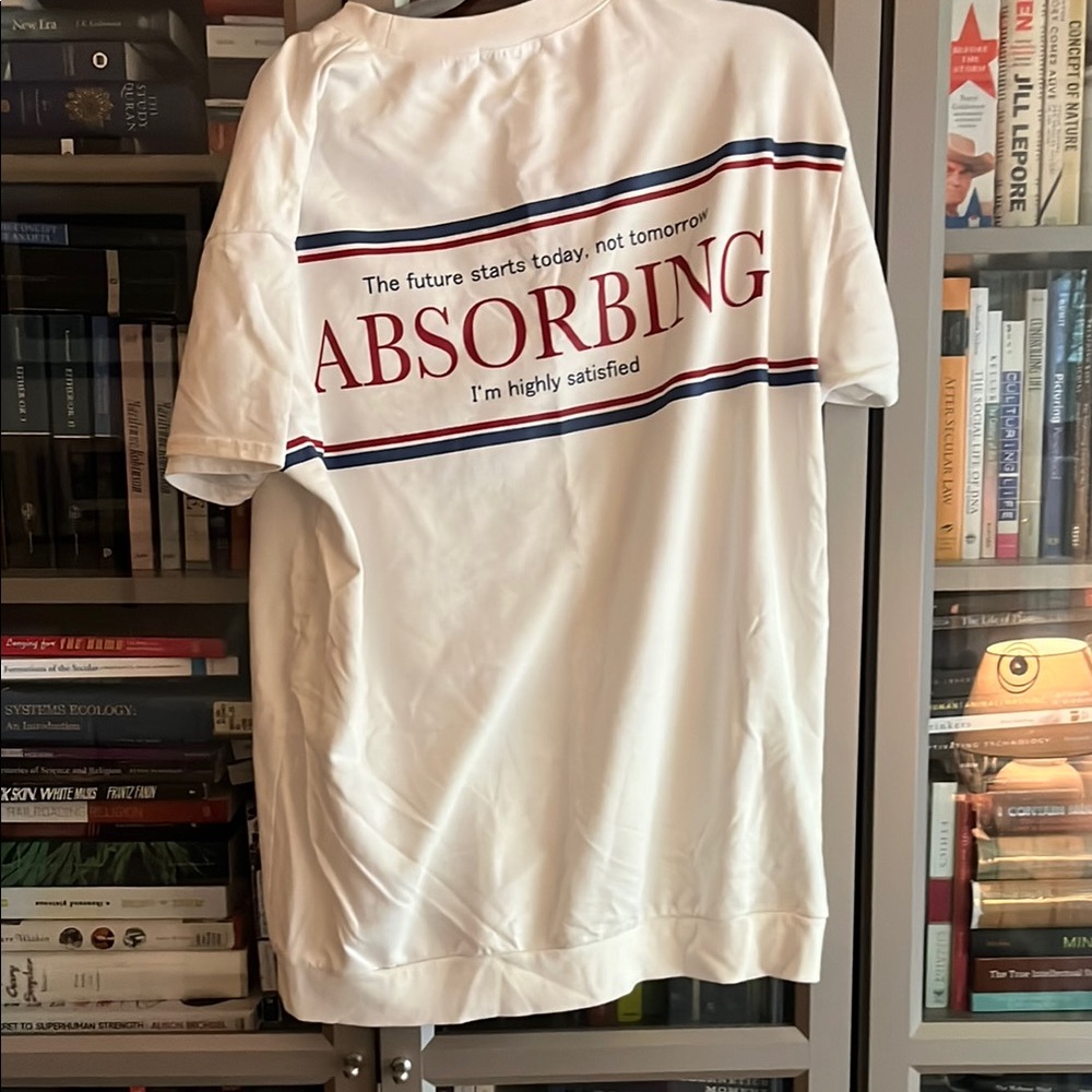 White Absorbing Graphic T-Shirt